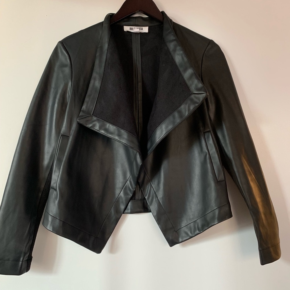 Faux Moto Leather Jacket XS BB Dakota